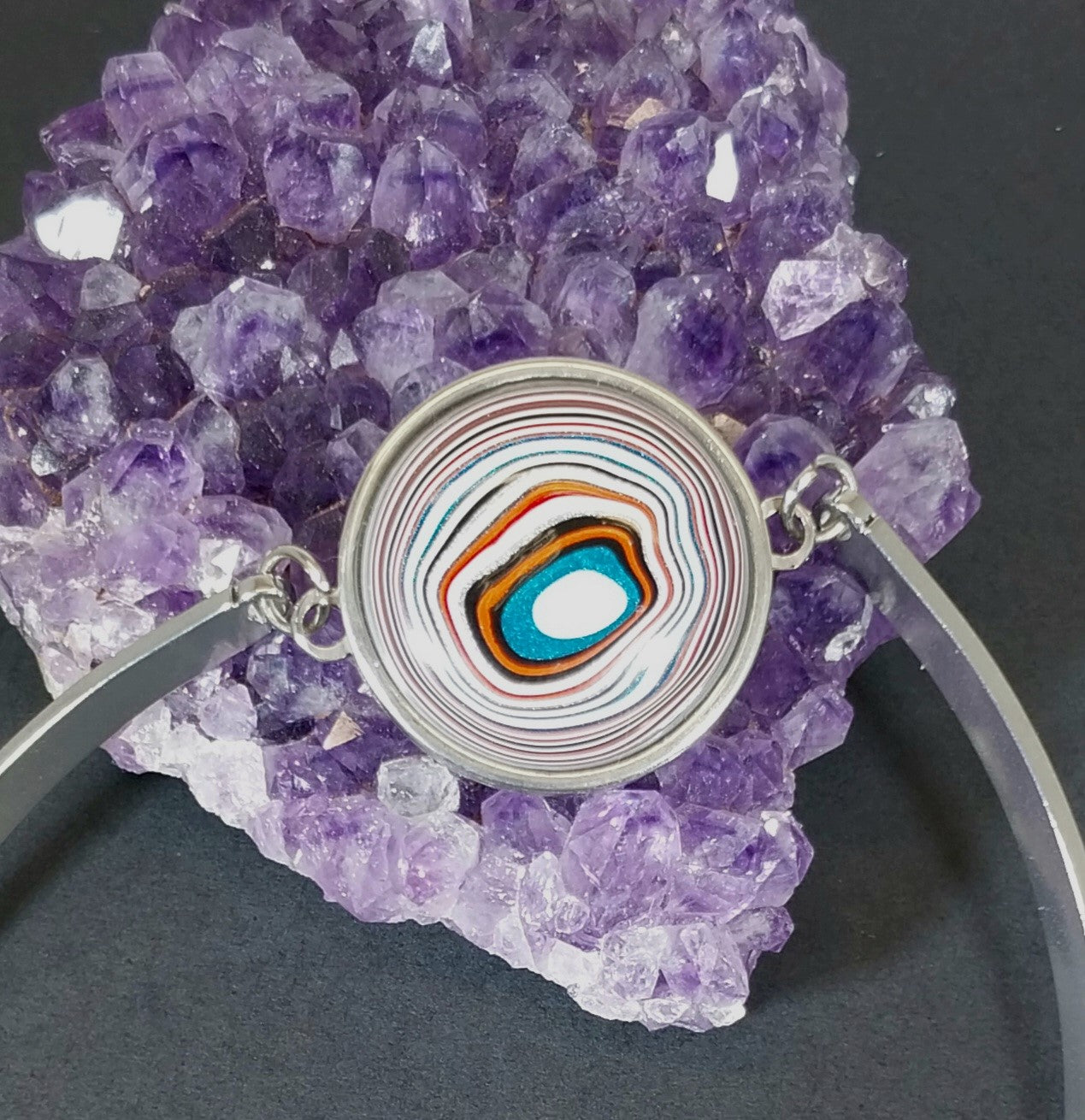 Fordite Bracelet, Fordite, Fordite Bangle, Great Gift, EB69