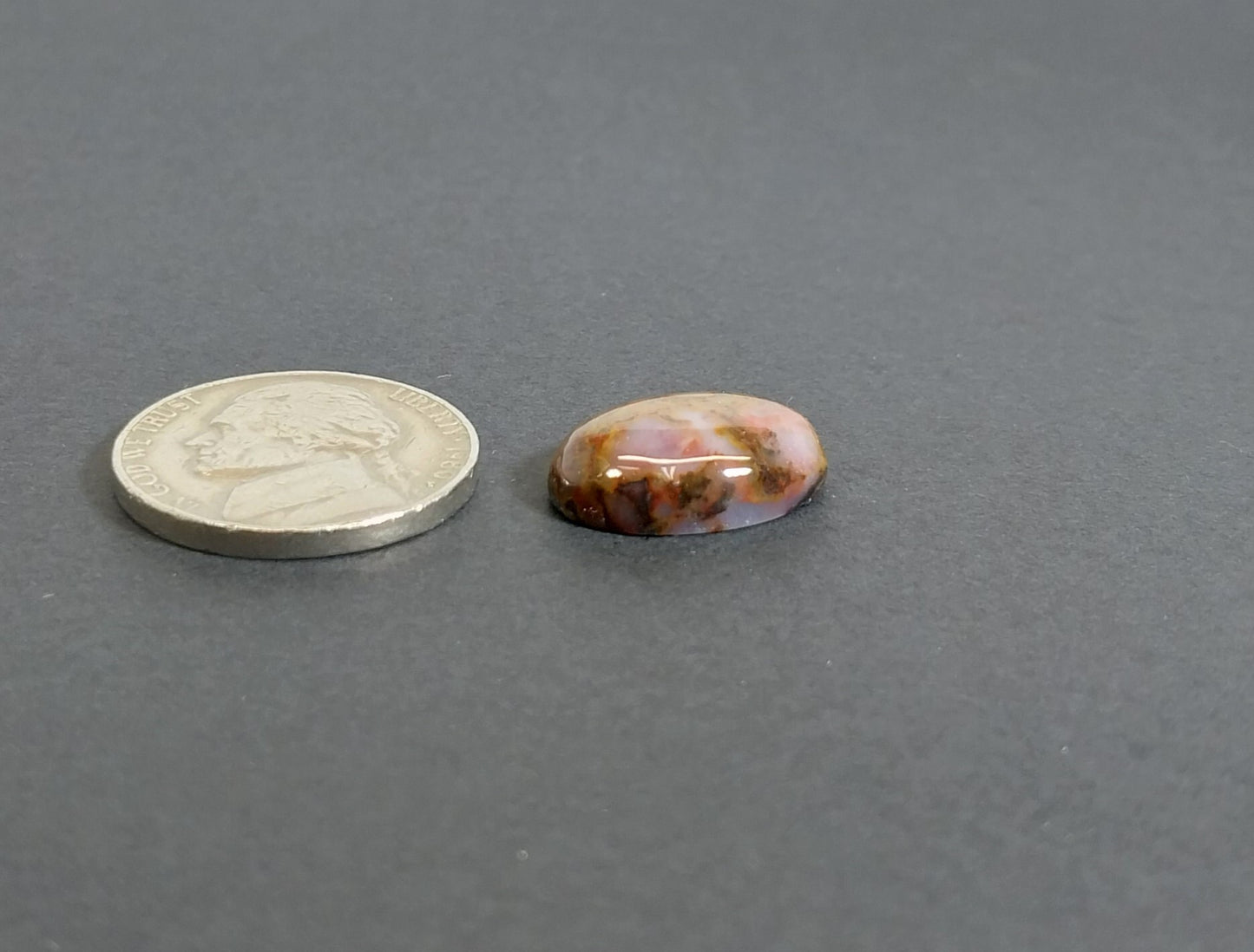 Agate Cabochon, Unique Dendritic Agate, Agate Cab
