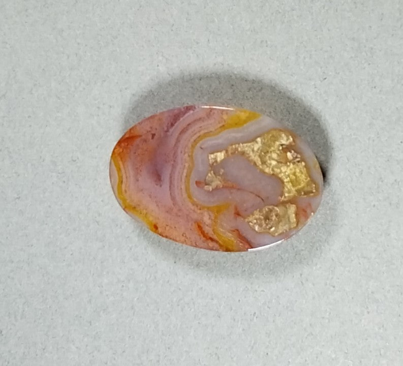 Agate Cabochon, Red Hot Geode Agate Mexico, Agate Cab