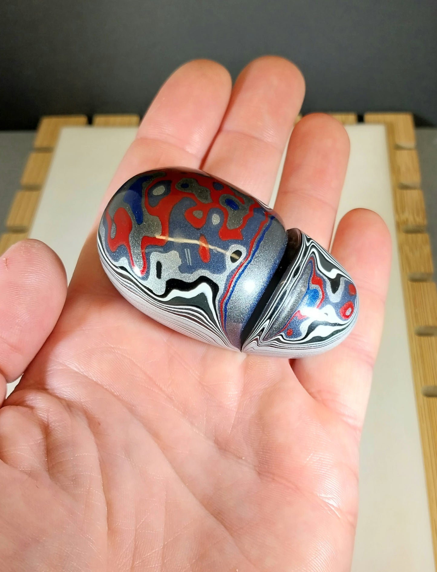 Fordite Specimen Piece, Polished Fordite Gift For Him, Automotive Enthusiast, Mineral Collection