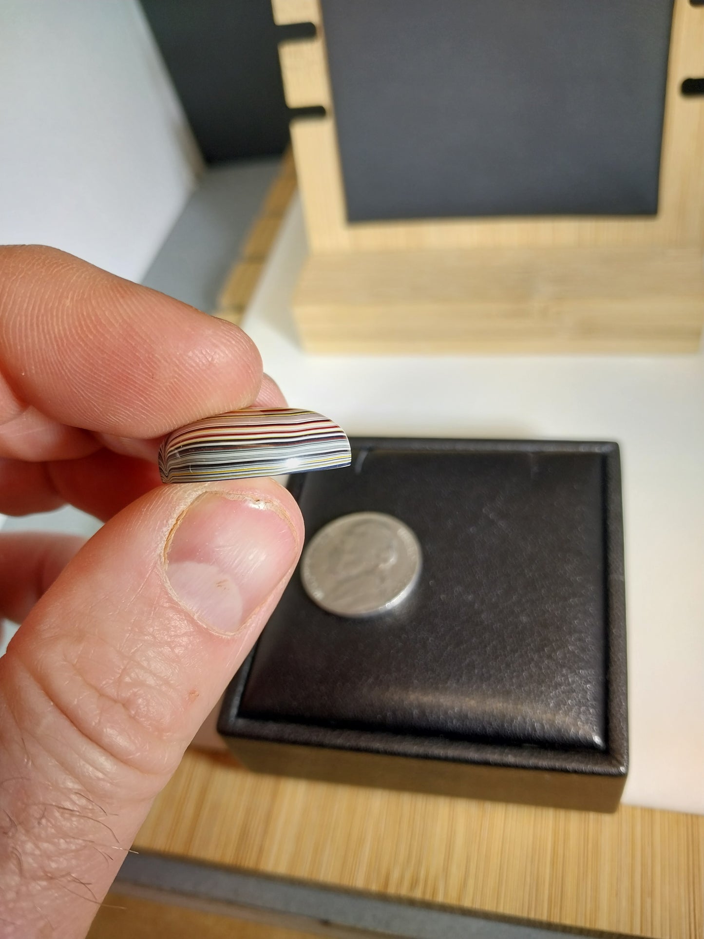 Fordite Cabochon, Semi Truck Type