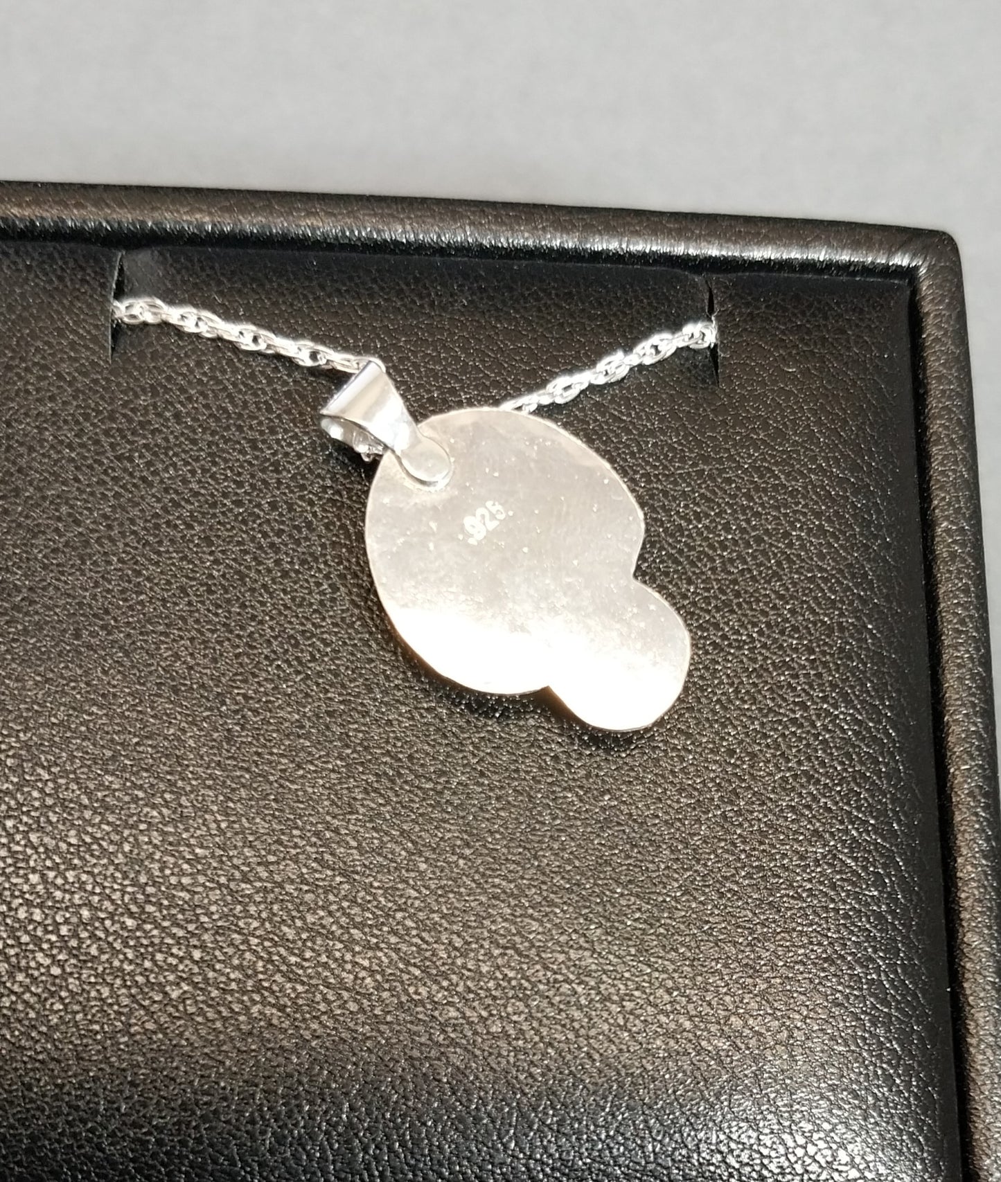 Fire Agate Necklace in Solid Silver Mushroom Shape