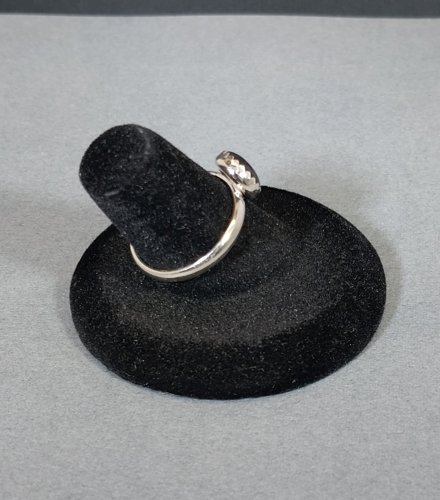 Nevada Black Jade Ring in Size 7 W/O