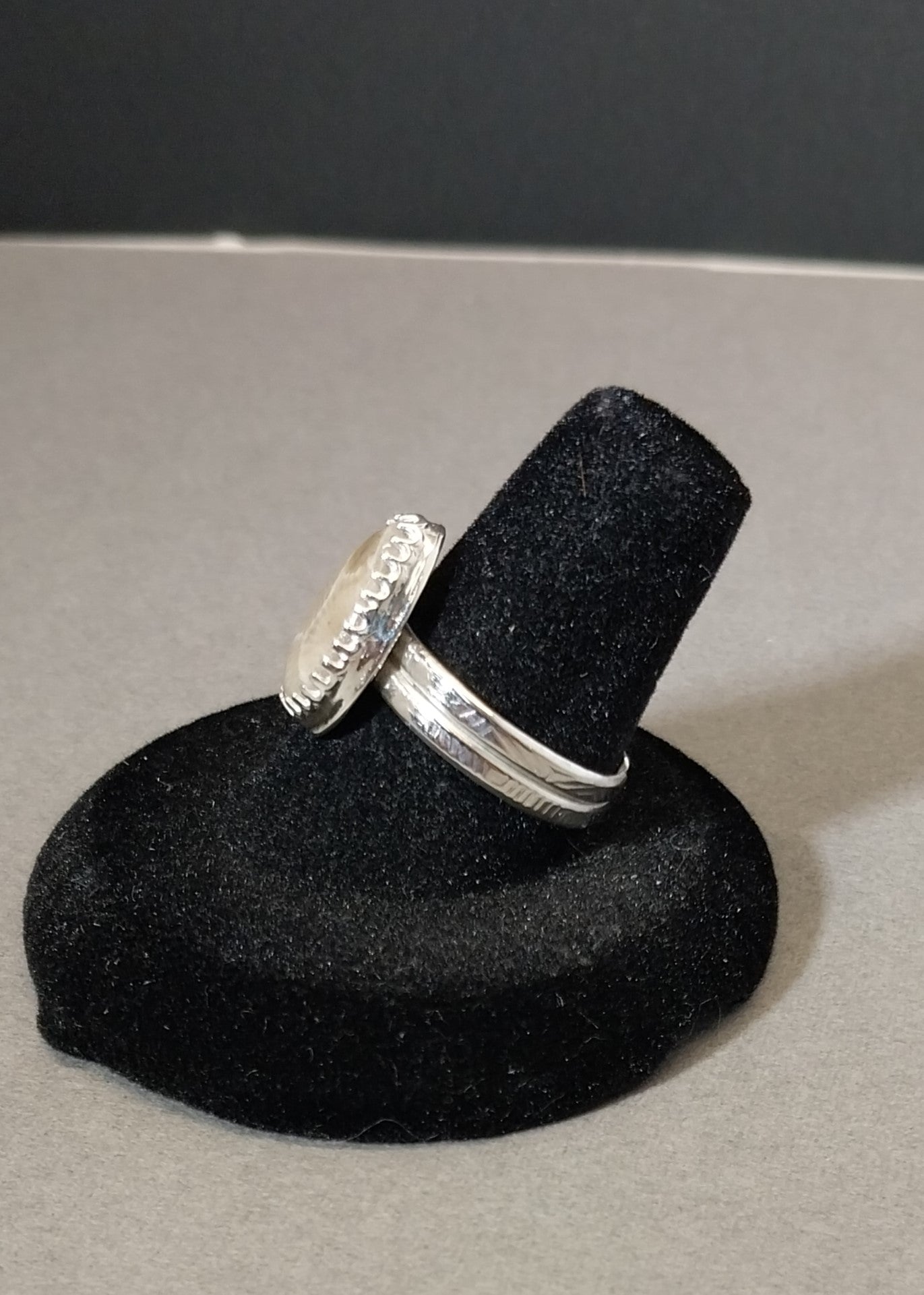 Petoskey Stone Ring, Size 7 Adjustable Michigan Petoskey Stone