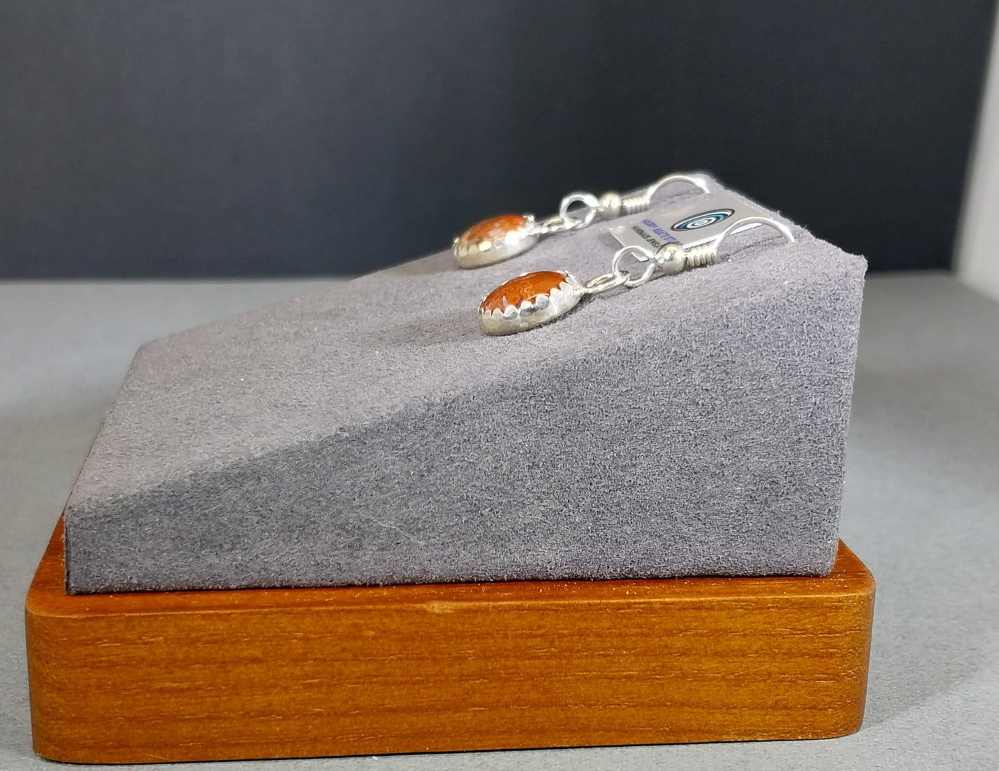 Teepee Canyon South Dakota Agate Earrings in Sterling Silver