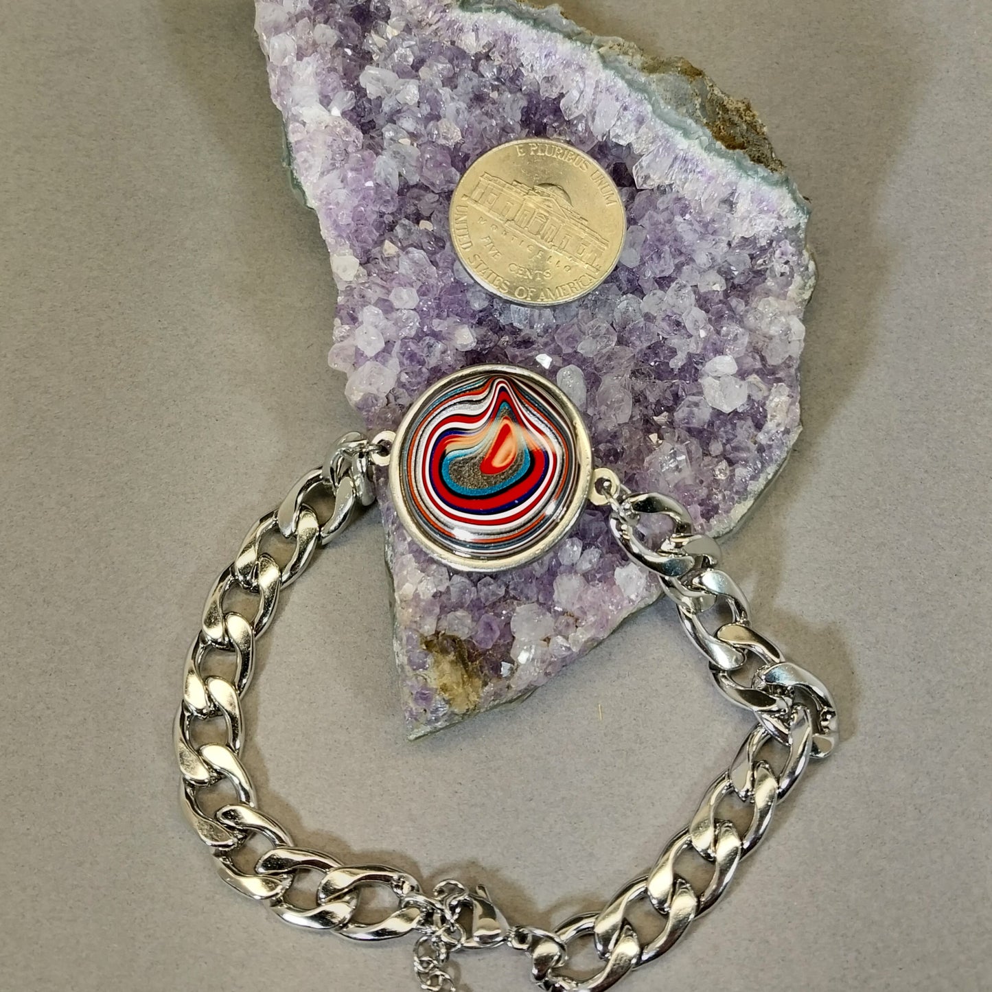 Fordite Bracelet, Fordite, Fordite Bangle, Great Gift, EB102