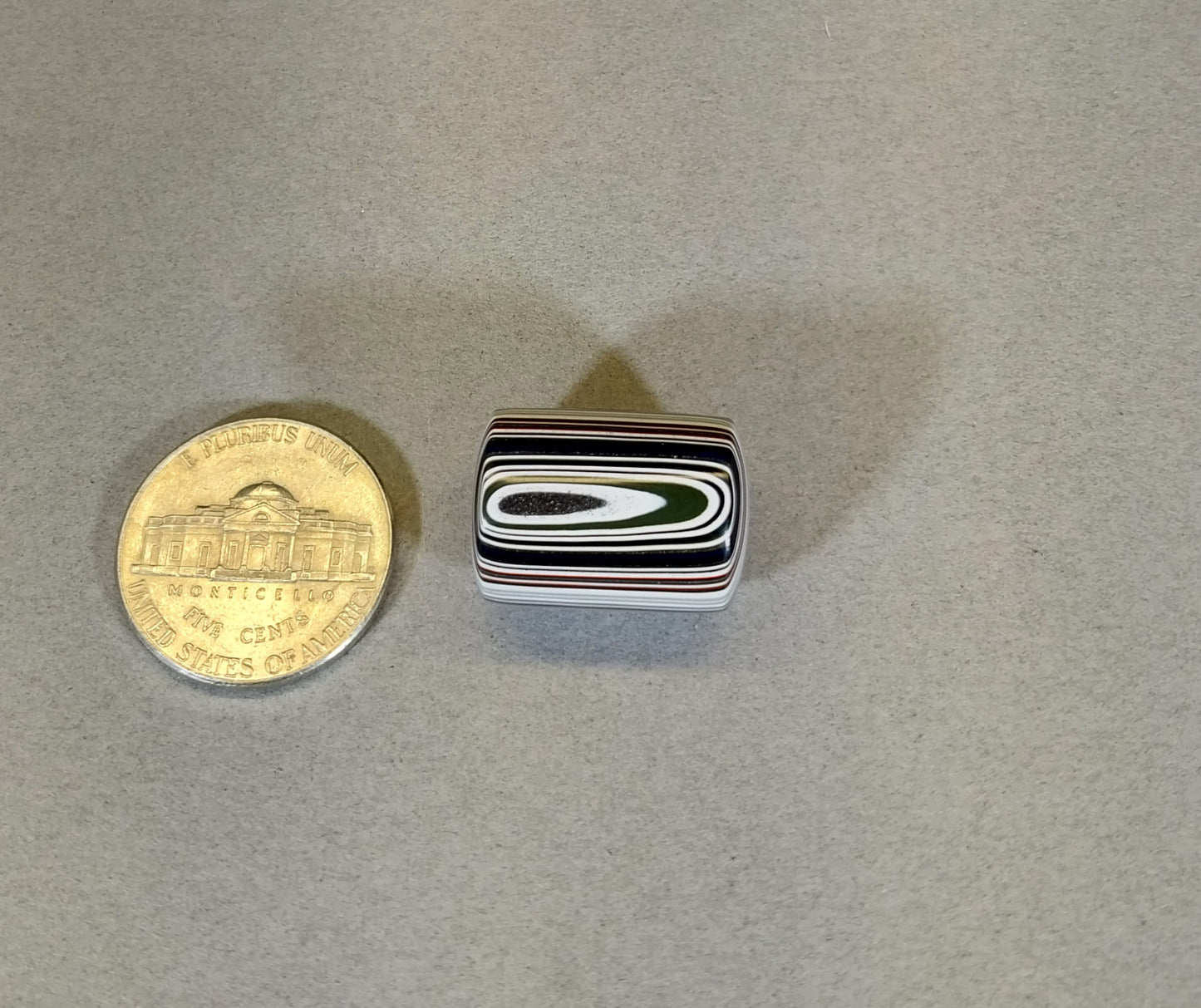 Fordite Bead for Jewelry or Knife Making