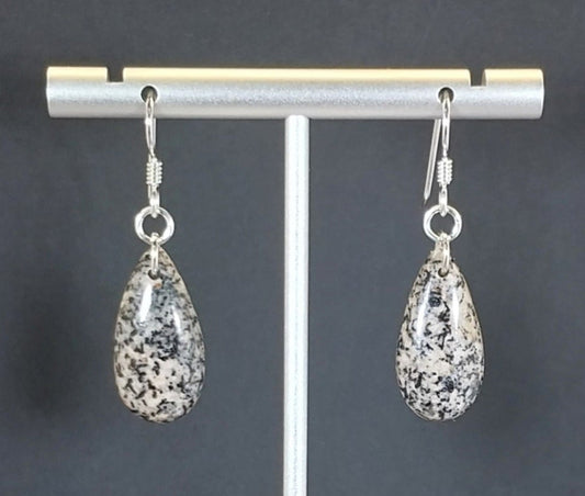 Yooper Stone Earrings with Solid Sterling Silver
