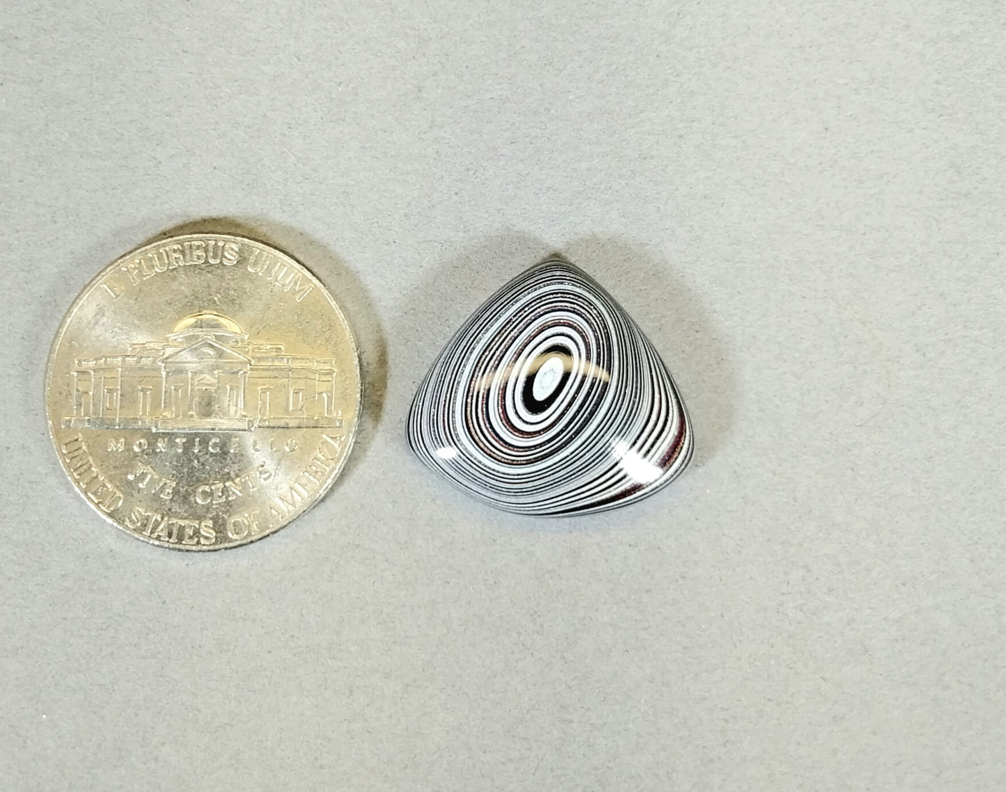 Fordite Cabochon, Metallics Neutral Colors, Cabochon EB113