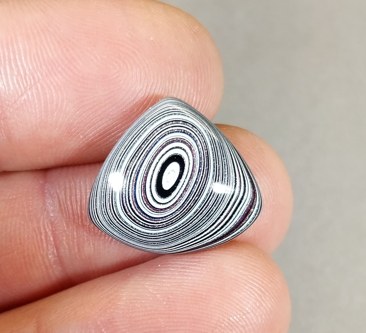 Fordite Cabochon, Metallics Neutral Colors, Cabochon EB113