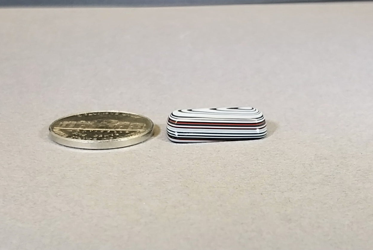 Fordite Cabochon, Fordite, SMALL Oval Fordite Cabochon EB17