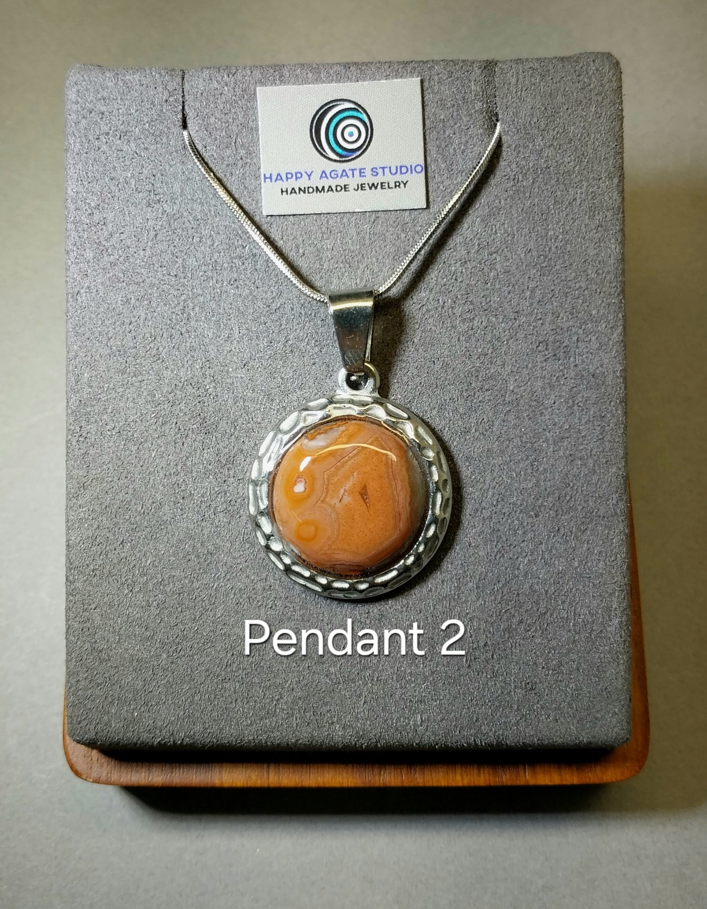 Lake Superior Agate Necklaces, Pick Yours, Stainless Steel, W/O