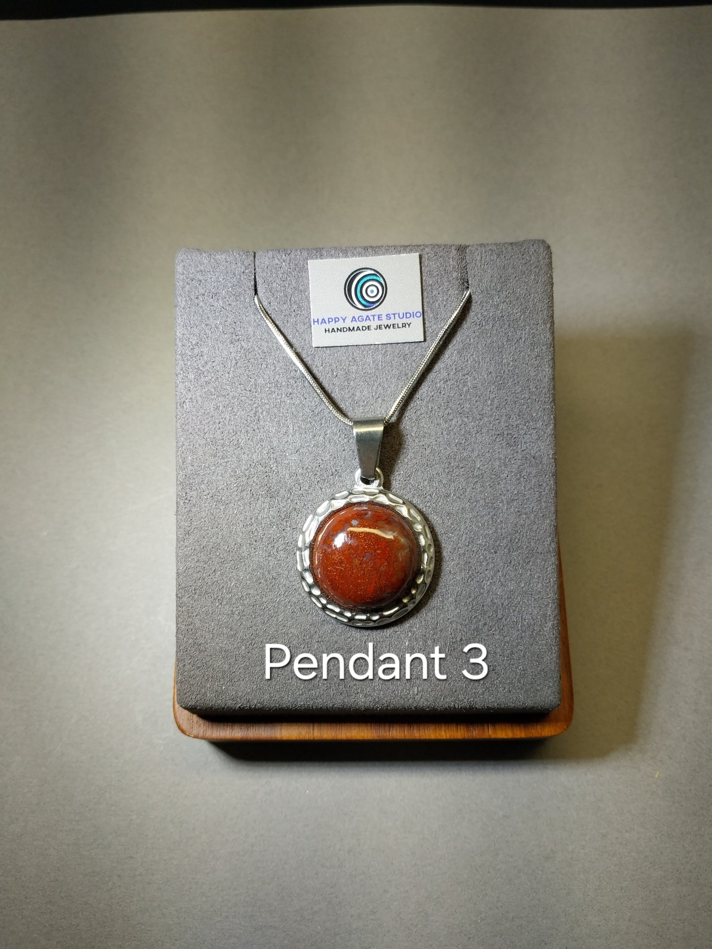 Lake Superior Agate Necklaces, Pick Yours, Stainless Steel, W/O