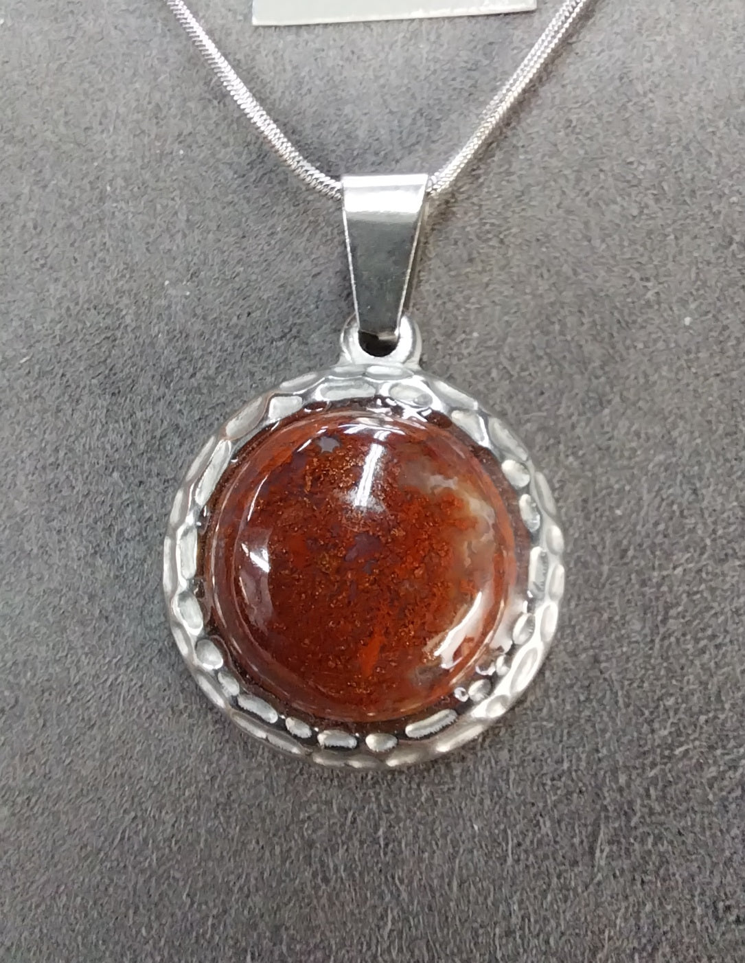 Lake Superior Agate Necklaces, Pick Yours, Stainless Steel, W/O