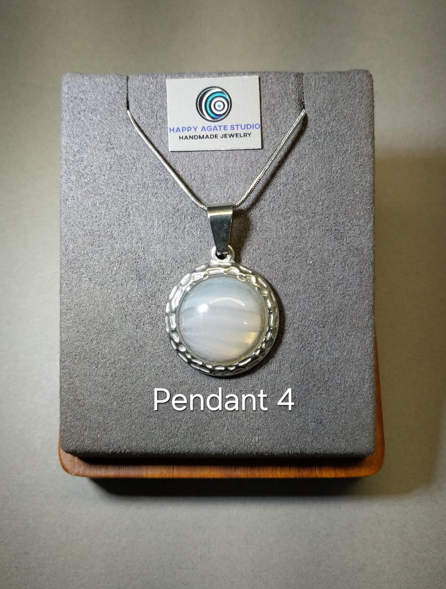 Lake Superior Agate Necklaces, Pick Yours, Stainless Steel, W/O