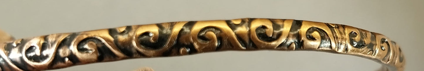 Copper Bracelet, Antiqued, Choose Your Pattern, 3+ mm, Pure Copper, Copper Cuff, W/O (Copy) (Copy)