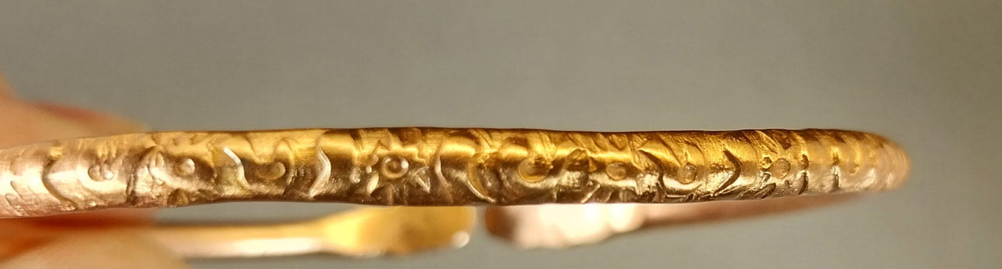 Copper Bracelet, Shiny, Choose Your Pattern, 3+ mm, Pure Copper, Copper Cuff, W/O (Copy)