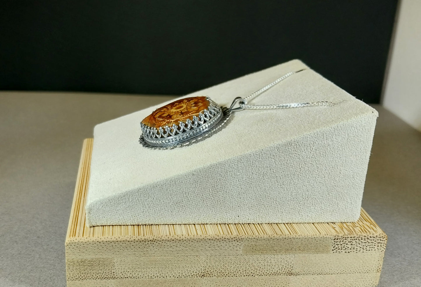 Northwoods Pinecone Necklace, Forest Metal Art, Pine Cone Art, Wisconsin Handmade Jewelry, Artisan Silver