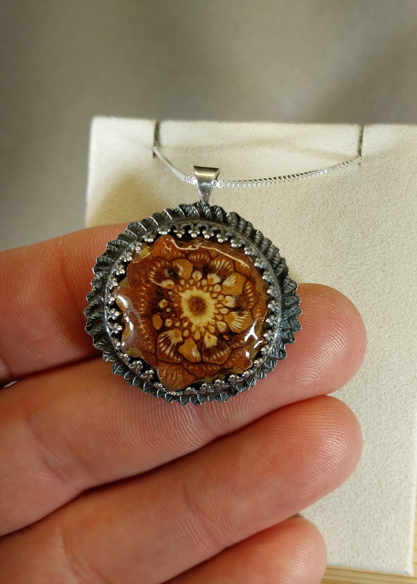 Northwoods Pinecone Necklace, Forest Metal Art, Pine Cone Art, Wisconsin Handmade Jewelry, Artisan Silver