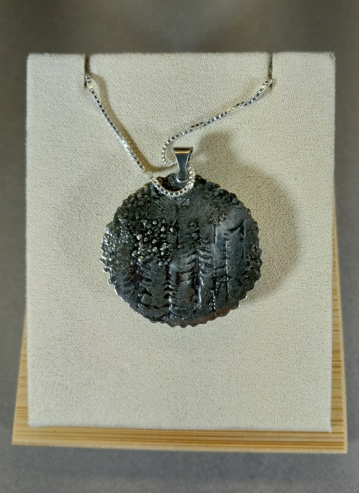 Northwoods Pinecone Necklace, Forest Metal Art, Pine Cone Art, Wisconsin Handmade Jewelry, Artisan Silver