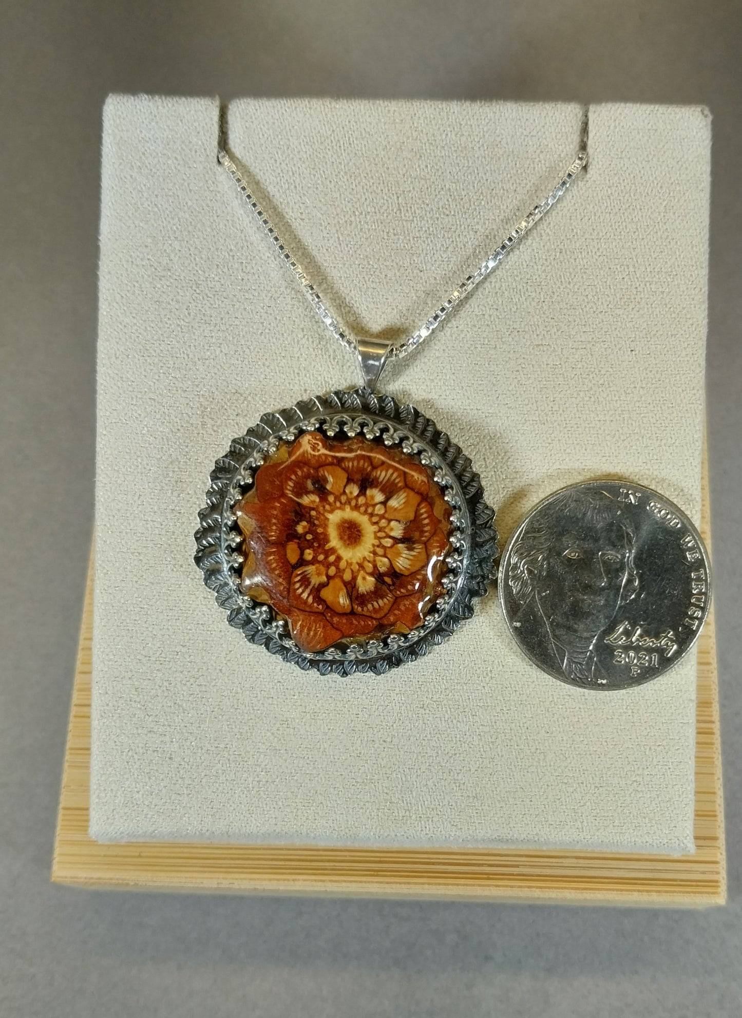 Northwoods Pinecone Necklace, Forest Metal Art, Pine Cone Art, Wisconsin Handmade Jewelry, Artisan Silver