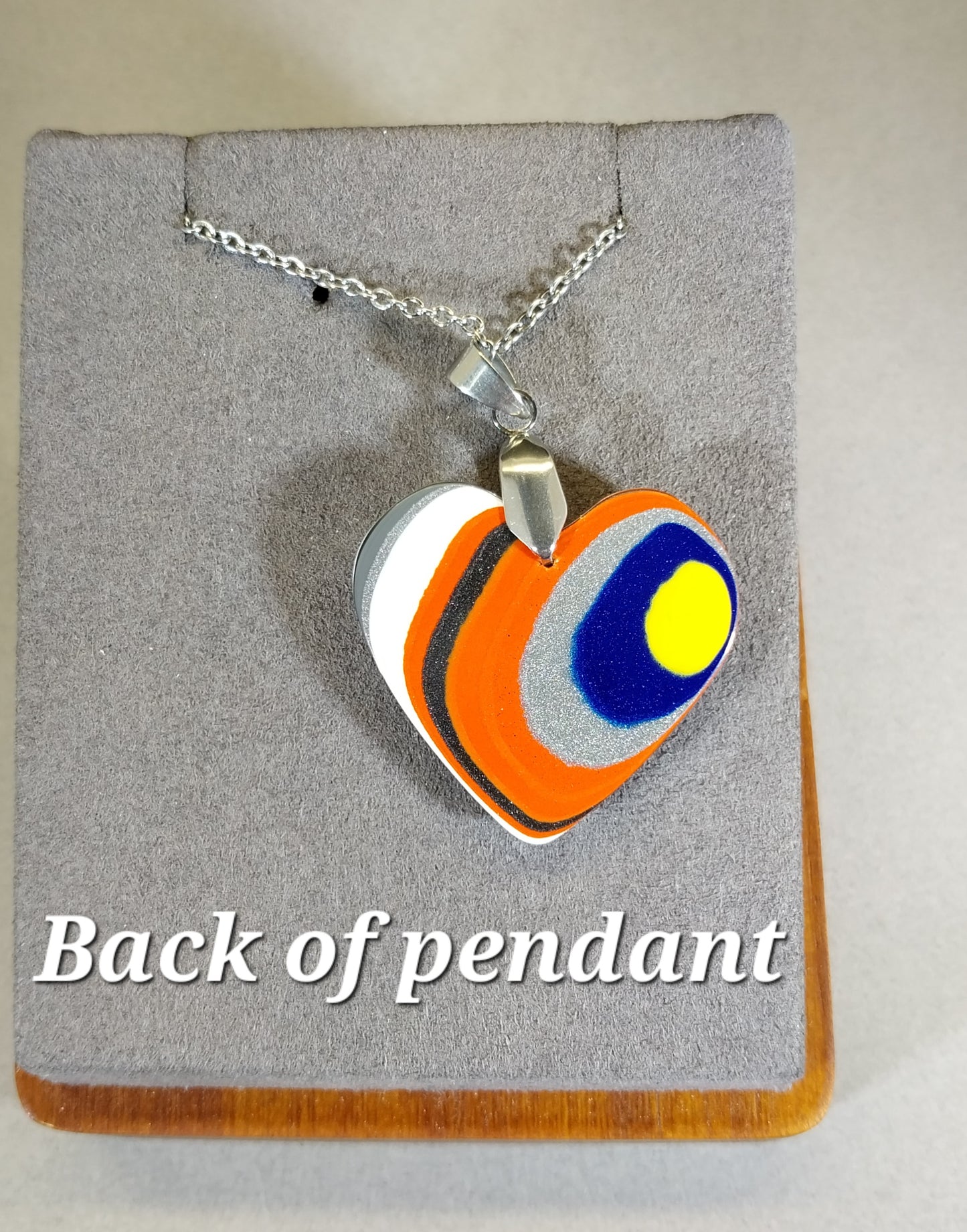 Fordite, Heart Necklace, Nice Red, Heart of Ohio, American Jewelry, Fordite Jewelry, Love Necklace
