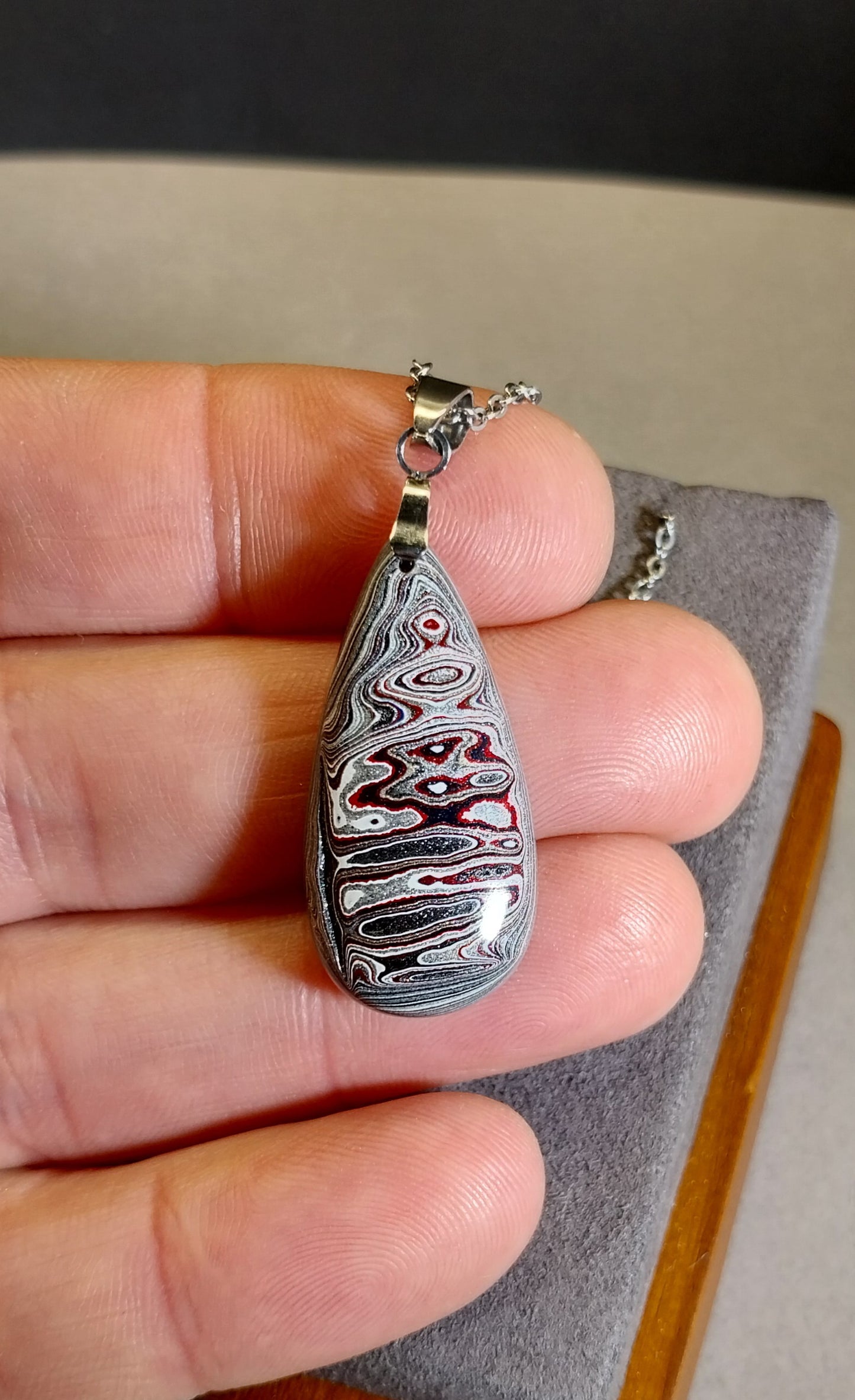 Michigan Fordite Necklace