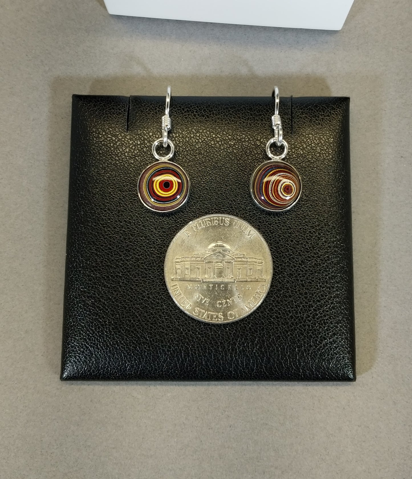 Fordite Earring, Silver Solid 925, Vette Sports Car Fordite, Fordite Earring, Fordite Jewelry