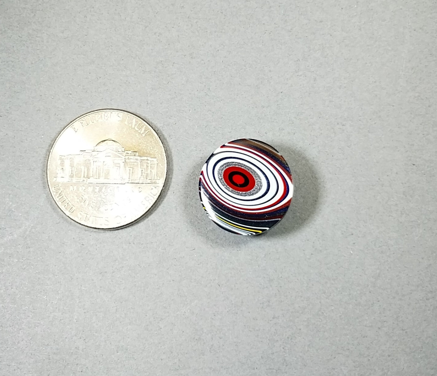 Fordite Cabochon, Domed Round