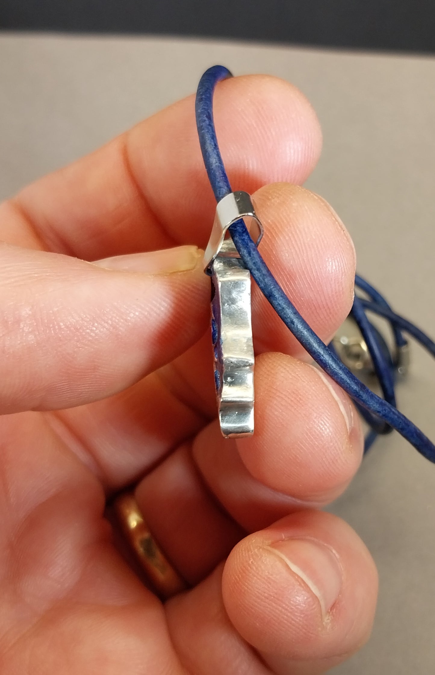 Lake Superior Necklace, Hand Cast Pewter, Unique Lake Superior Gift for Women or Men, W/O W215