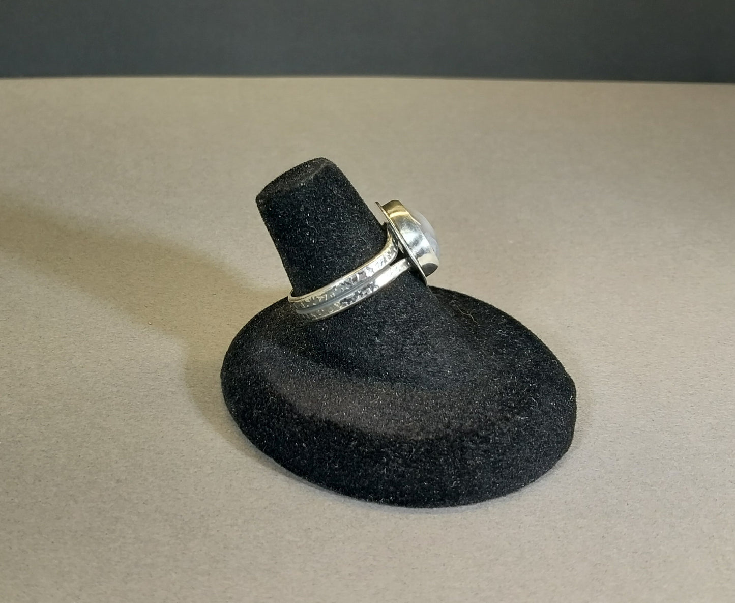 Lake Superior Agate Ring, Size 7, Solid Sterling, Rare Color