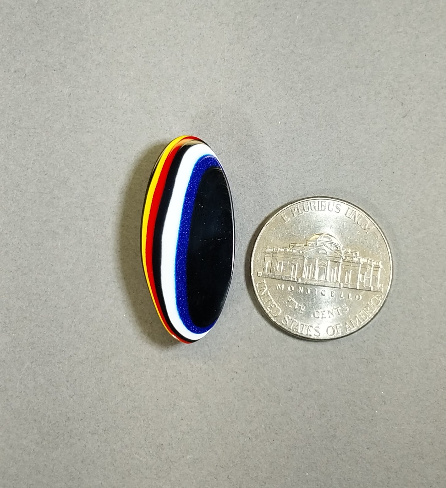 Fordite Cabochon, Colorful Cabochon, Small Domed Oval, Fordite Cabochon for Ring, Small Fordite Cabochon, Small Oval Cabochon