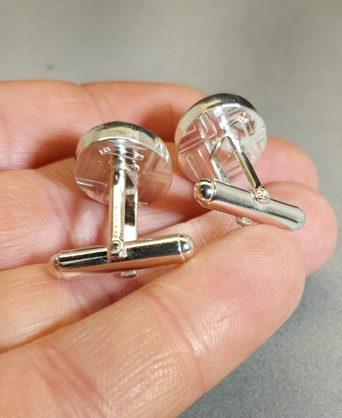 Fordite (Corvettite) CuffLink, Fordite Cufflink