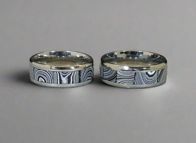 Fordite Ring, Michigan Fordite Ring, Authentic Automotive Fordite, Fordite Jewelry, Unisex Fordite Ring, Unique Comfort Band Ring, Fordite