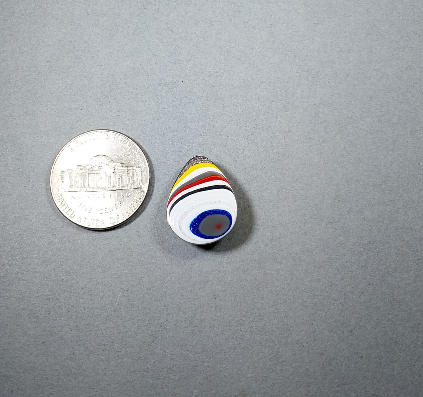 Fordite Cabochon in Teardrop for Jewelry Making