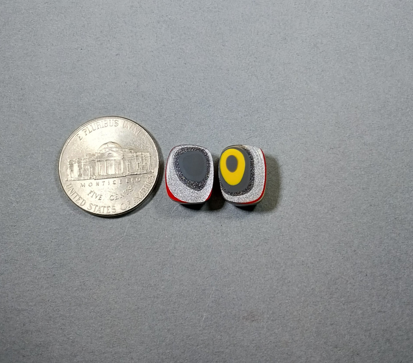 Fordite Cabochon Set, SMALL Rectangles For Earrings or Rings