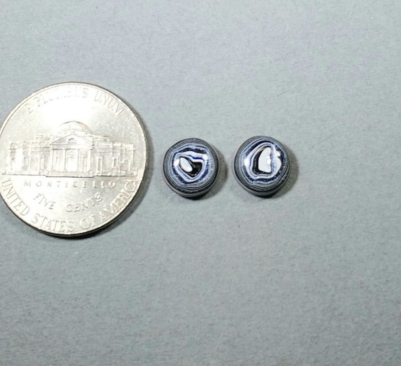 Fordite Cabochon Set,TINY, Ohio Fordite, Metallics, Fordite Gemstones