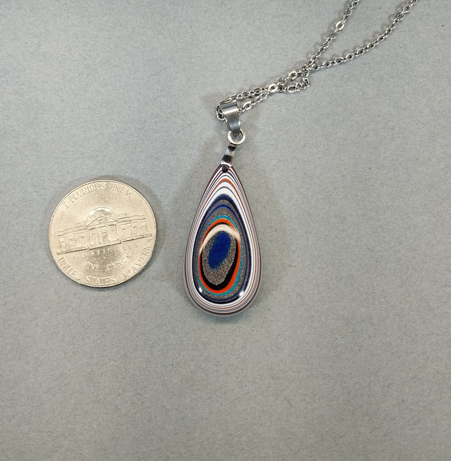 Fordite Necklace, Toledo Ohio Fordite, Fordite Jewelry, EB46