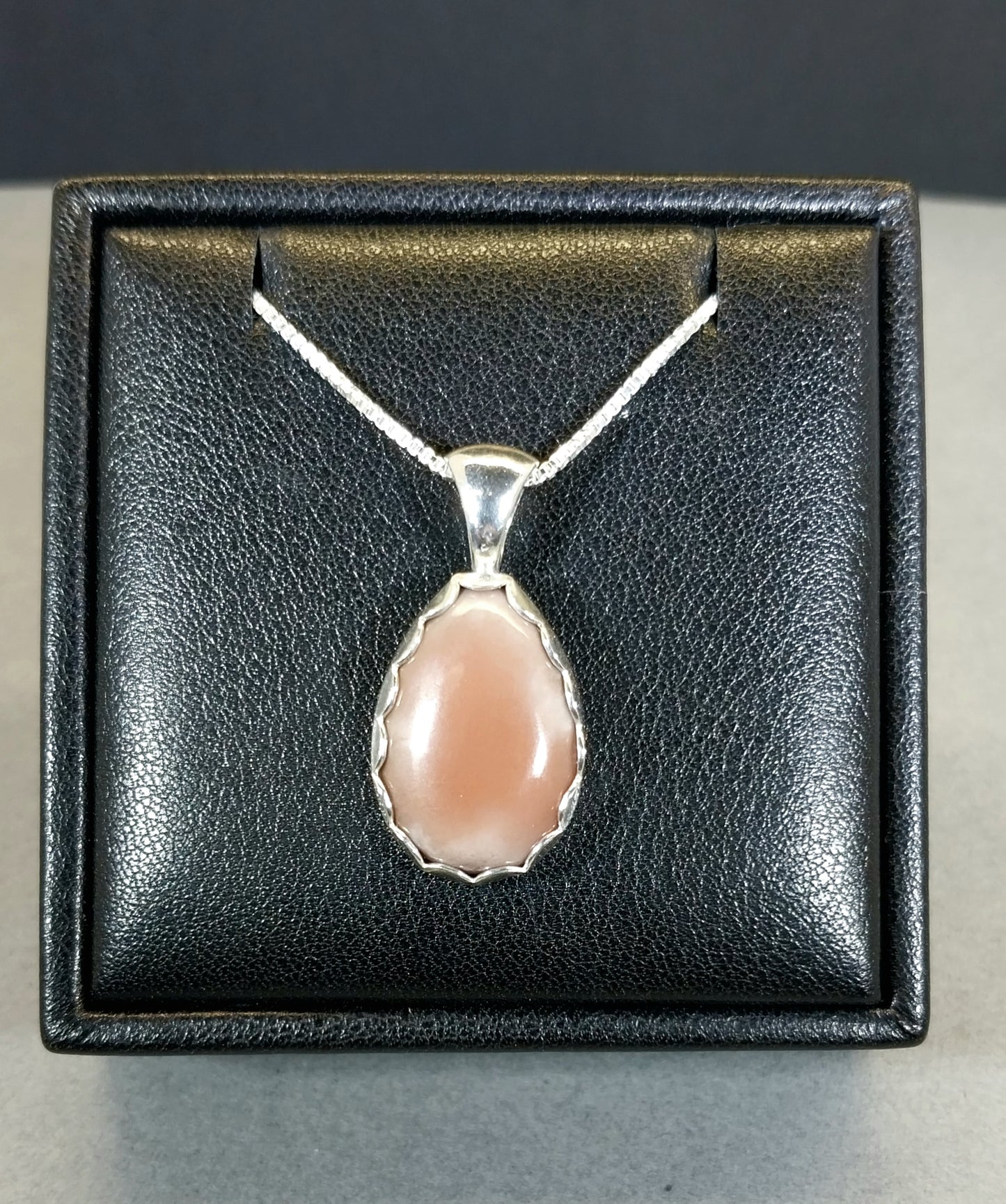Datolite Silver Necklace, Michigan Datolite, Rare Color, Datolite Pendant