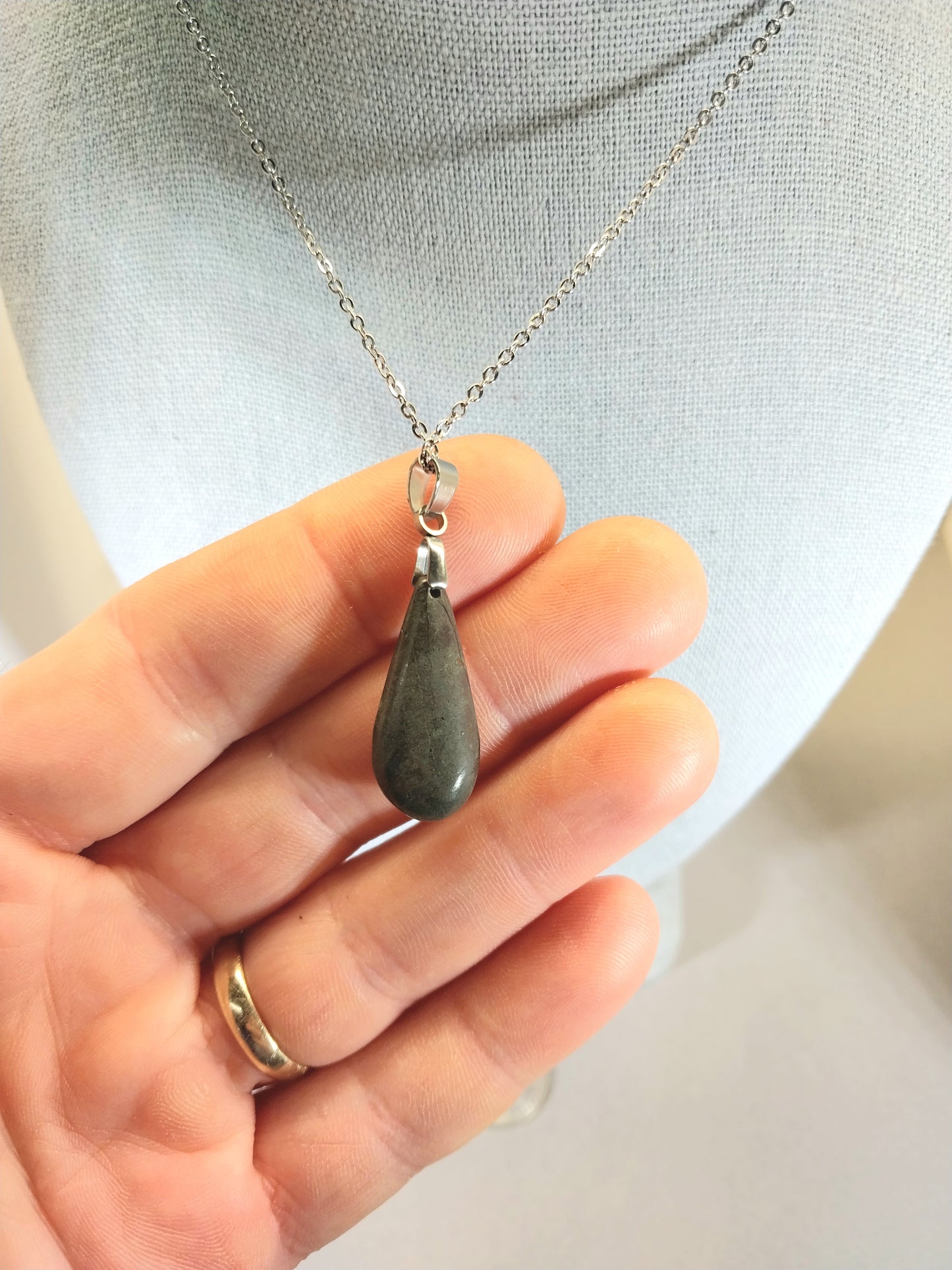 Thomsonite Necklace Stainless Steel Chain Grand Marias Minnesota