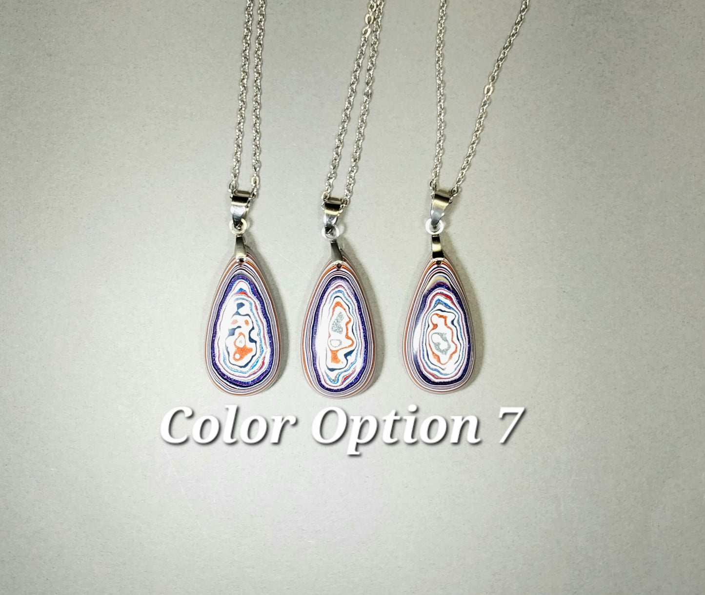 Fordite Necklaces Choose Your Color Option