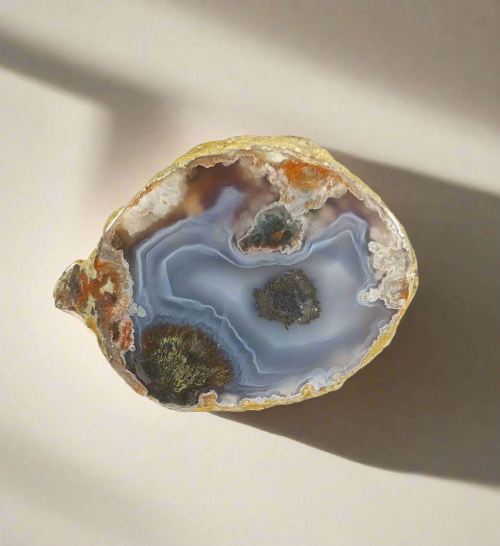 Red Hot Berrando Agate from Mexico Face Polished, W/O