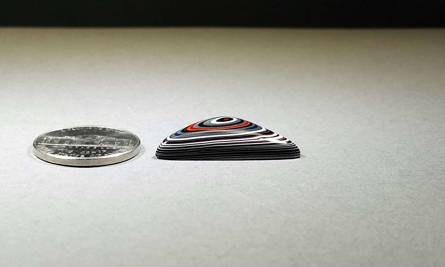 Fordite Cabochon Domed Triangle EB5