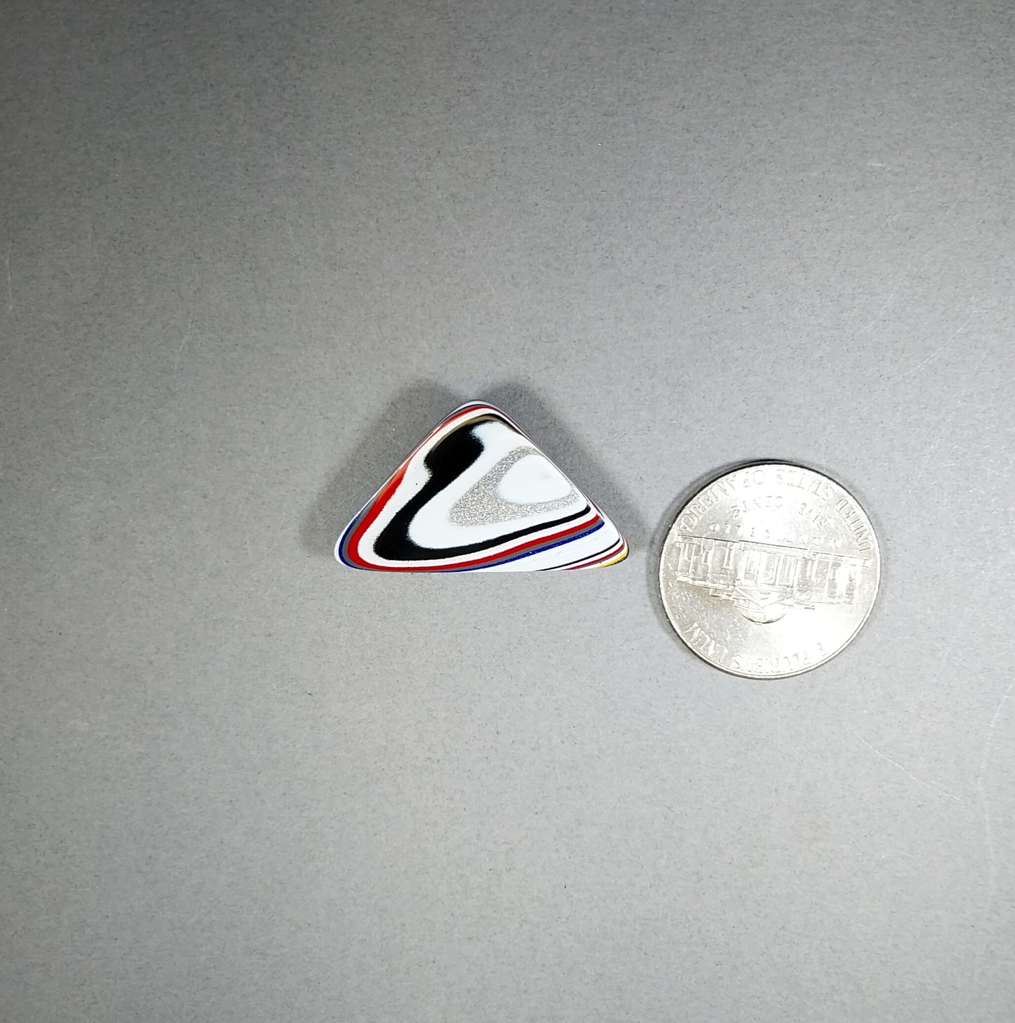 Fordite Cabochon Domed Triangle EB5