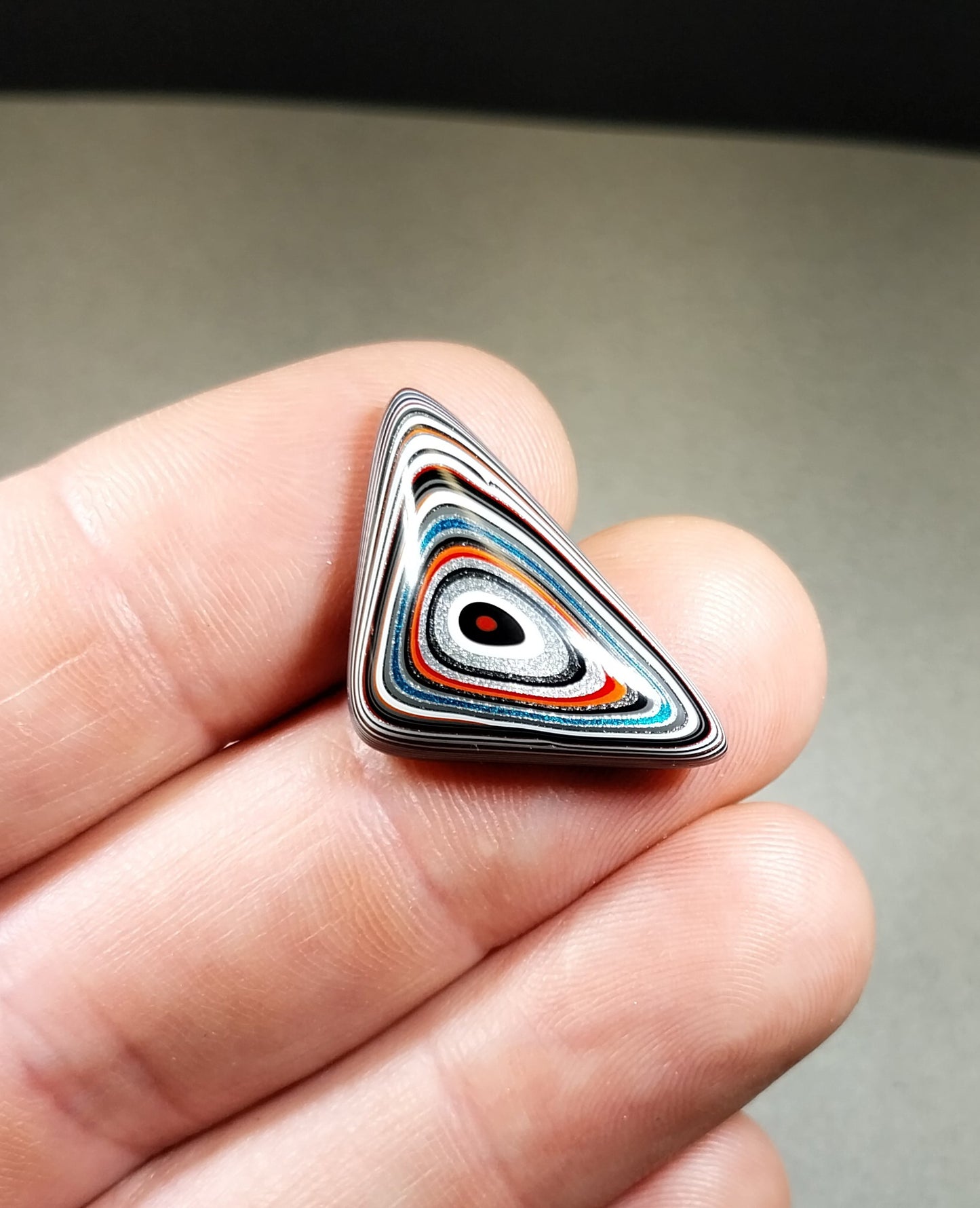 Fordite Cabochon Domed Triangle EB5
