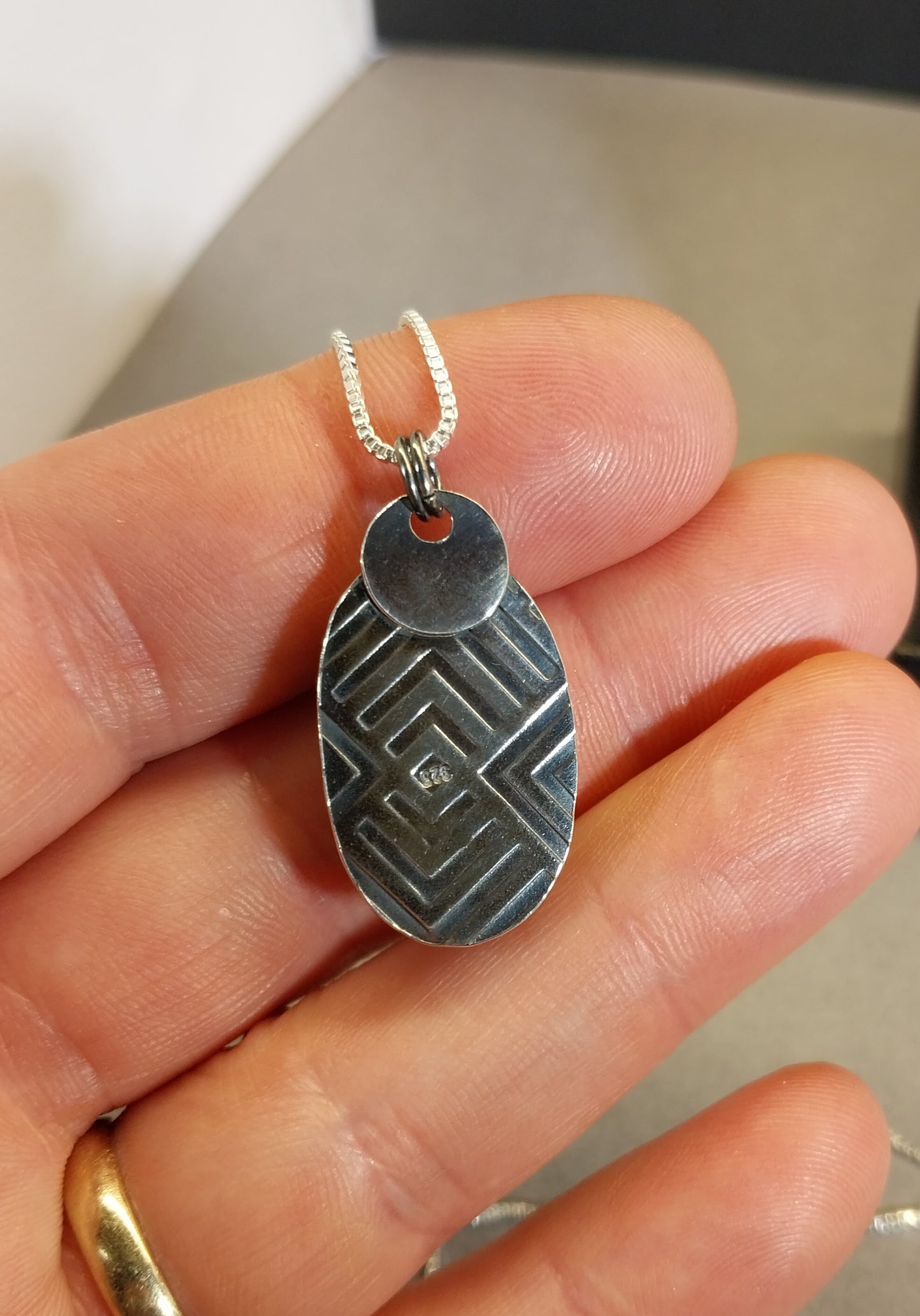 Nevada Amethyst Sage Agate Sterling Silver Necklace