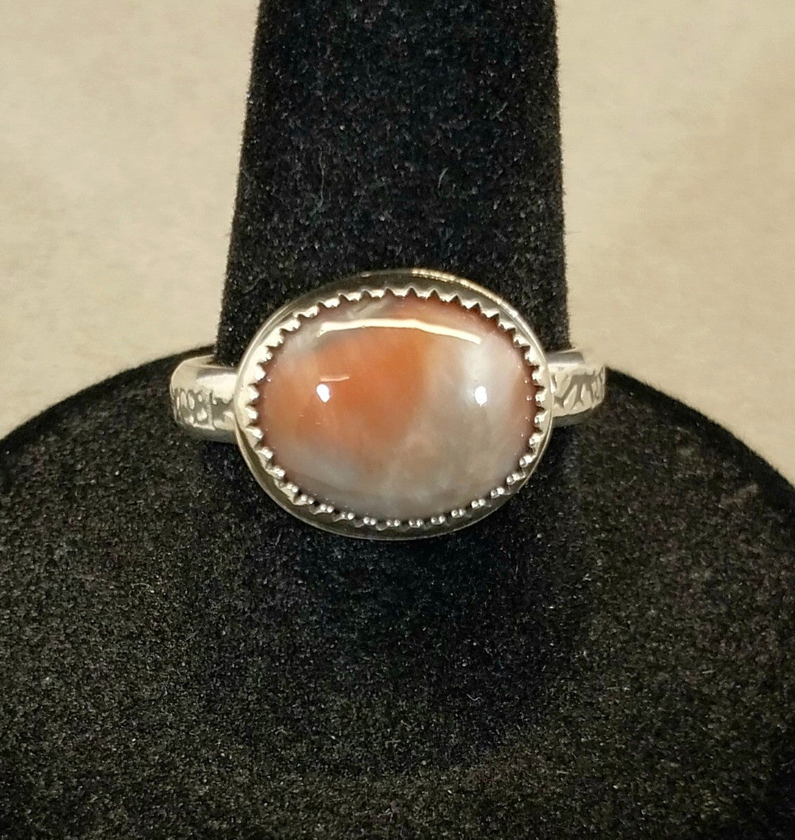 UP Michigan Prehnite Ring Size 7 in Solid Silver