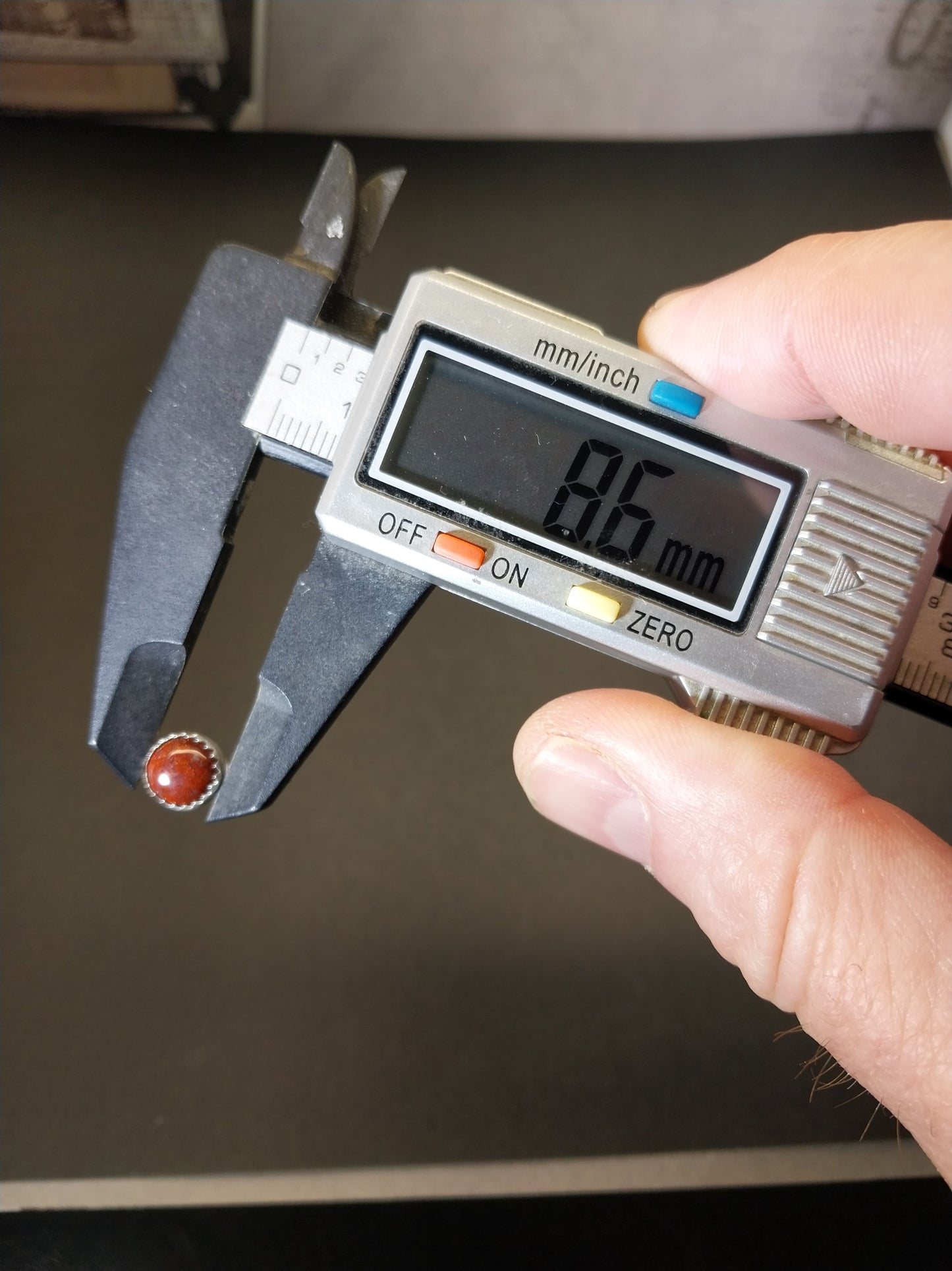 Lake Superior Agate Silver Stud Earrings, Red Moss Agate