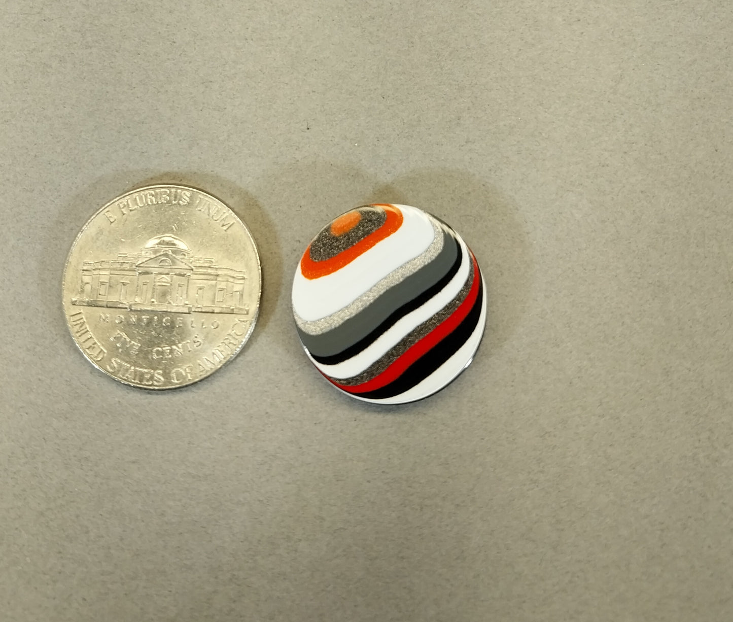 Fordite Cabochon, Domed Round, EB63