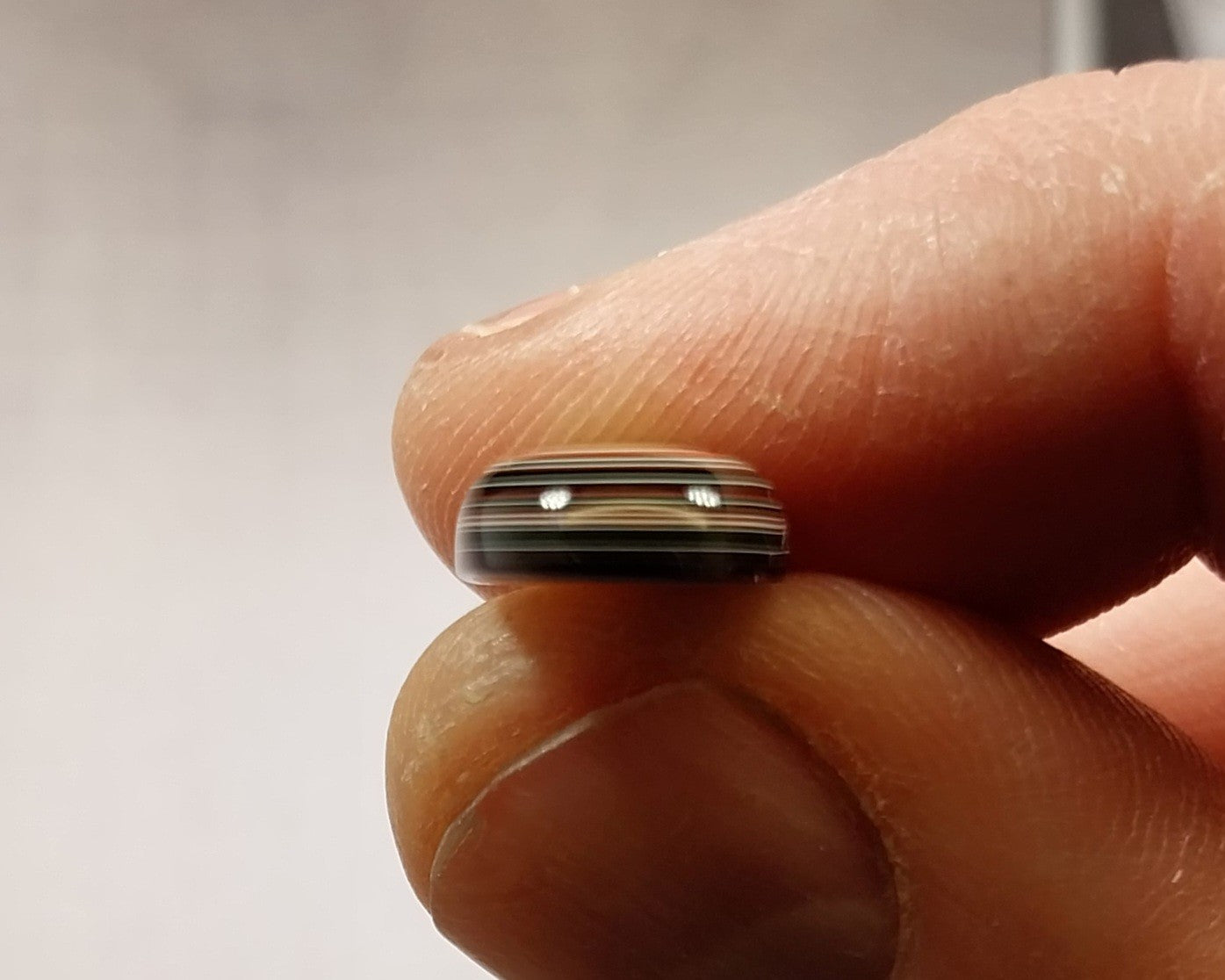 Fordite Cabochon, Pink!, Small Oval, Happy Agat Studio, EB62